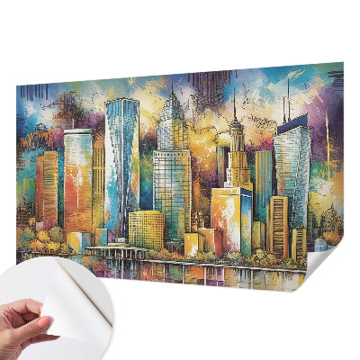 Carta da parati adesiva Panorama della città