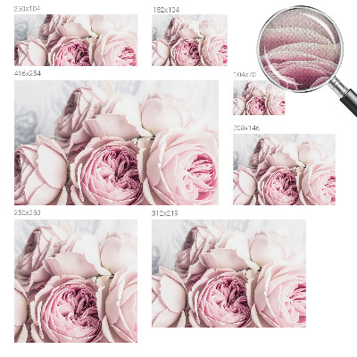 Carta da parati 3D Rose rosa