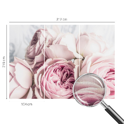 Carta da parati 3D Rose rosa