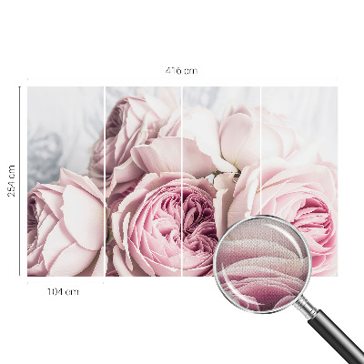 Carta da parati 3D Rose rosa