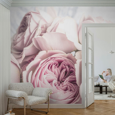 Carta da parati 3D Rose rosa