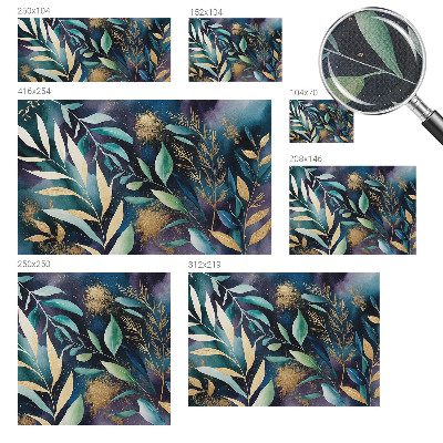Fotomurale 3D Foglie botaniche