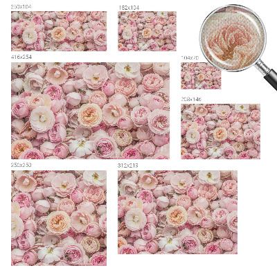 Carta da parati effetto profondità Bellissimi fiori