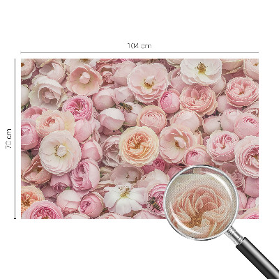 Carta da parati effetto profondità Bellissimi fiori