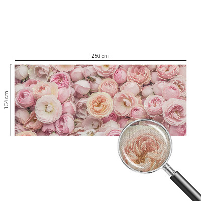 Carta da parati effetto profondità Bellissimi fiori