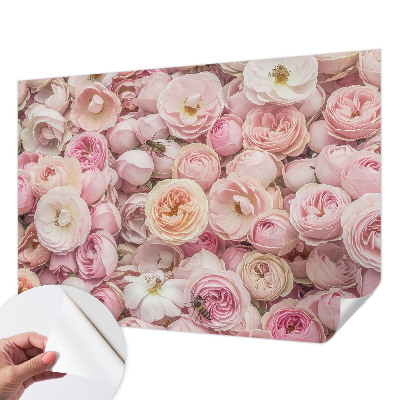 Carta da parati effetto profondità Bellissimi fiori