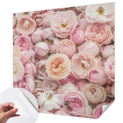 Carta da parati effetto profondità Bellissimi fiori