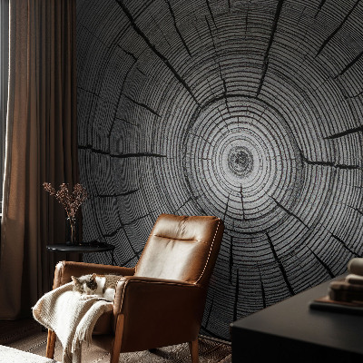 Carta da parati panoramica effetto 3D Armonia della foresta