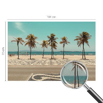 Carta da parati cameretta Spiaggia di palme