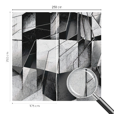 Carta da parati effetto profondità Astrazione geometrica