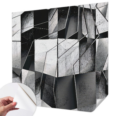 Carta da parati effetto profondità Astrazione geometrica