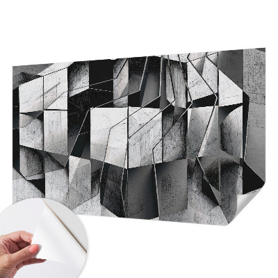 Carta da parati effetto profondità Astrazione geometrica