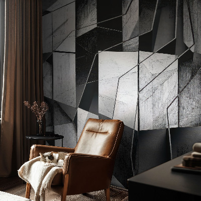 Carta da parati effetto profondità Astrazione geometrica