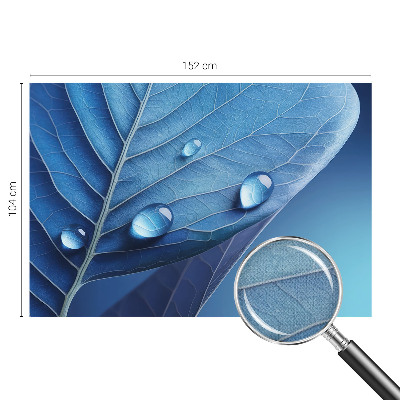 Carta da parati cameretta Foglia blu