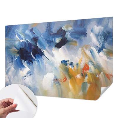 Fotomurale effetto 3D tratti colorati