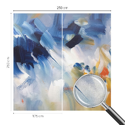 Fotomurale effetto 3D tratti colorati