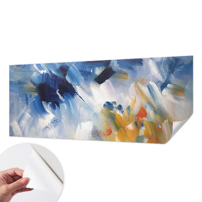 Fotomurale effetto 3D tratti colorati