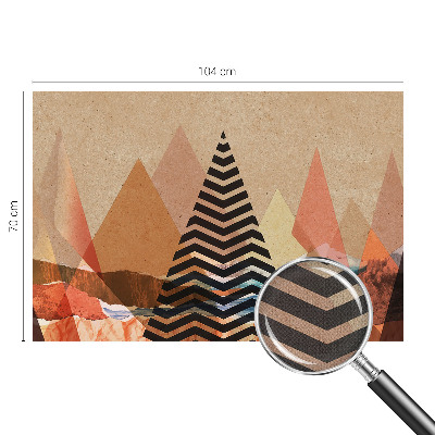 Carta da parati effetto profondità Paesaggio astratto