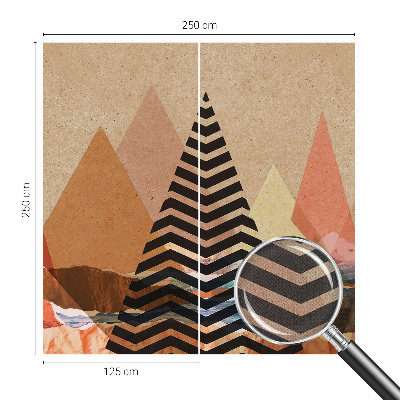 Carta da parati effetto profondità Paesaggio astratto