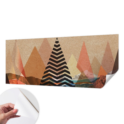 Carta da parati effetto profondità Paesaggio astratto