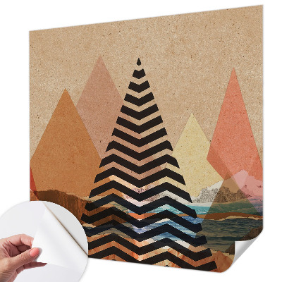 Carta da parati effetto profondità Paesaggio astratto