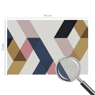 Carta da parati cameretta rombi colorati