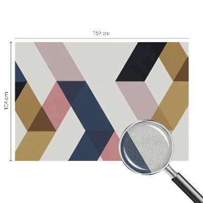 Carta da parati cameretta rombi colorati