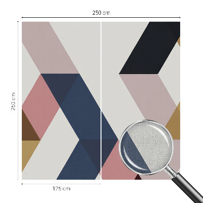 Carta da parati cameretta rombi colorati