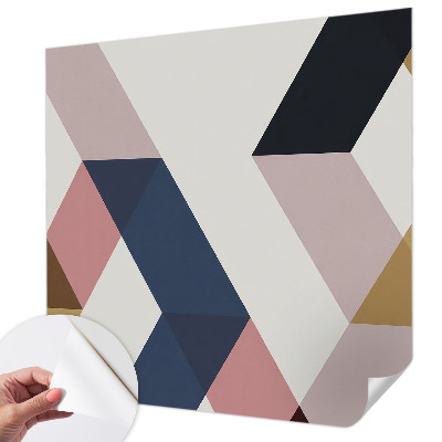 Carta da parati cameretta rombi colorati