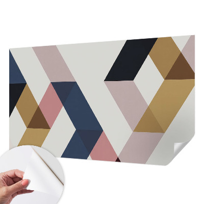 Carta da parati cameretta rombi colorati