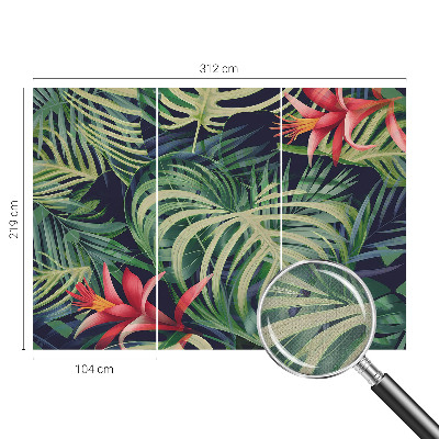 Carta da parati 3D Piante esotiche