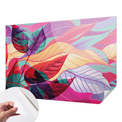 Fotomurale effetto 3D Foglie astratte