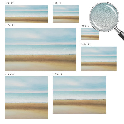 Carta da parati effetto profondità Paesaggio costiero