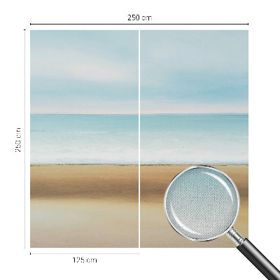 Carta da parati effetto profondità Paesaggio costiero