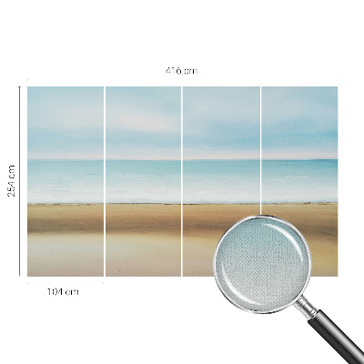 Carta da parati effetto profondità Paesaggio costiero