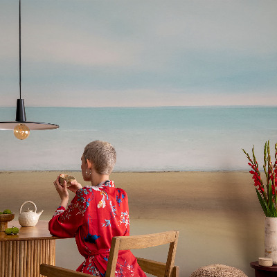 Carta da parati effetto profondità Paesaggio costiero