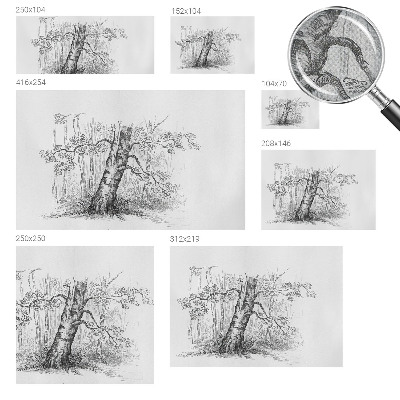Carta da parati per cameretta Albero della foresta