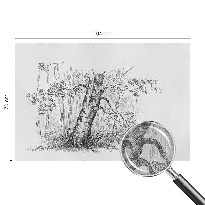 Carta da parati per cameretta Albero della foresta