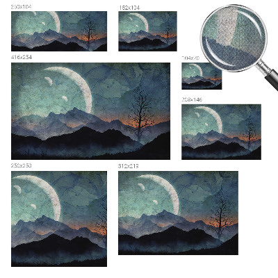 Carta da parati 3D Paesaggio notturno