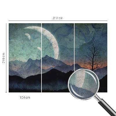Carta da parati 3D Paesaggio notturno