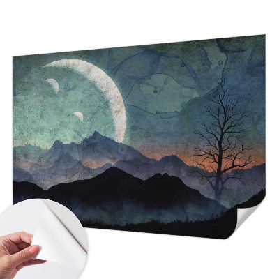 Carta da parati 3D Paesaggio notturno