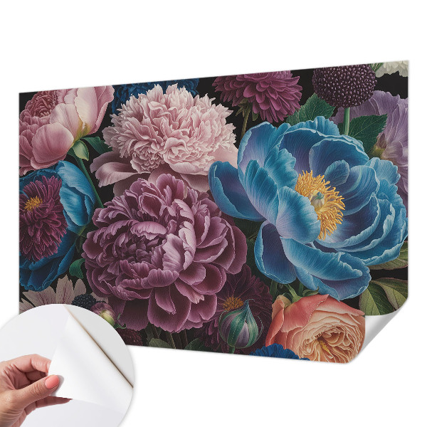 Carta da parati adesiva Fiori colorati