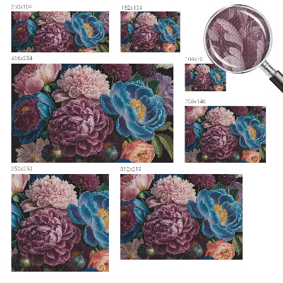 Carta da parati adesiva Fiori colorati