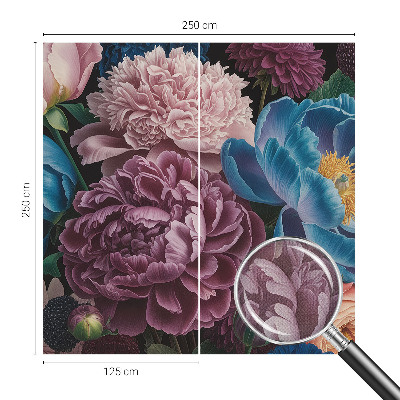 Carta da parati adesiva Fiori colorati