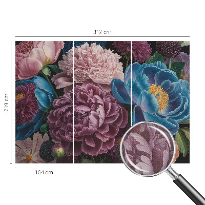 Carta da parati adesiva Fiori colorati