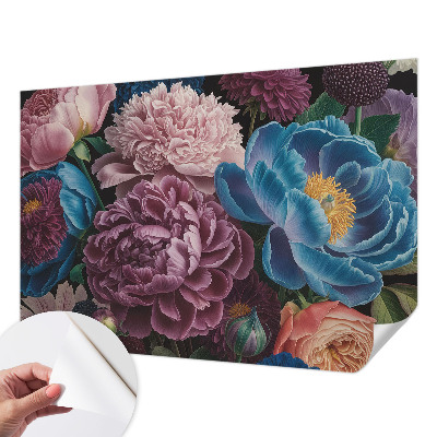 Carta da parati adesiva Fiori colorati