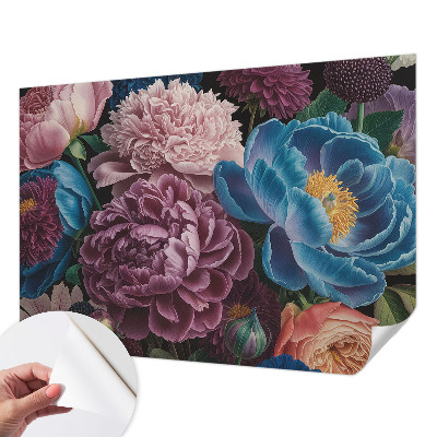 Carta da parati adesiva Fiori colorati