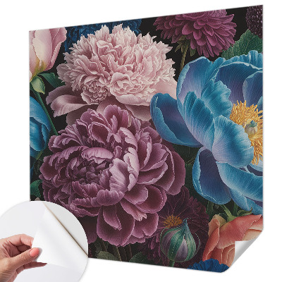Carta da parati adesiva Fiori colorati