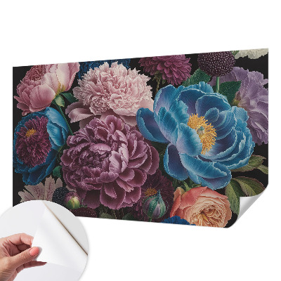 Carta da parati adesiva Fiori colorati