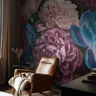 Carta da parati adesiva Fiori colorati